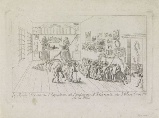 Exhibition of satirical prints on the failed festivities in Brussels in July, 1820
