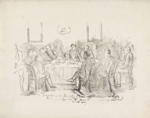 Meeting of Coffee Brokers in the Brakke Grond, Amsterdam, 1820