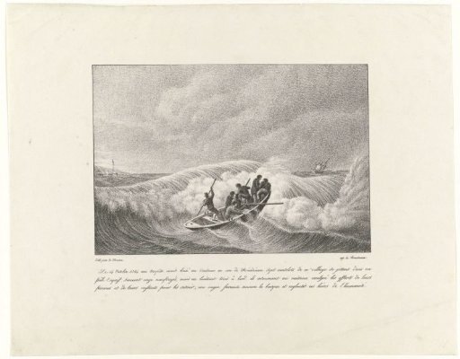 Shipwreck of the seven sailors from Huisduinen, 1824