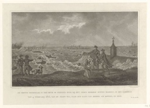 Dike breach at Hasselt, 1825