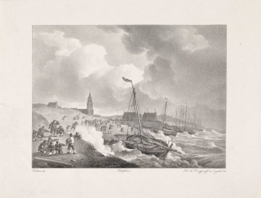Storm at Scheveningen, 1825