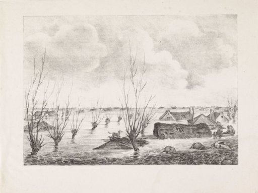 Flooded land near Wolvega, 1825