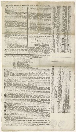 Supplement of the Leeuwarder Courant of 11 March 1825