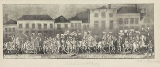 Procession in masquerade (plate 1), 1829