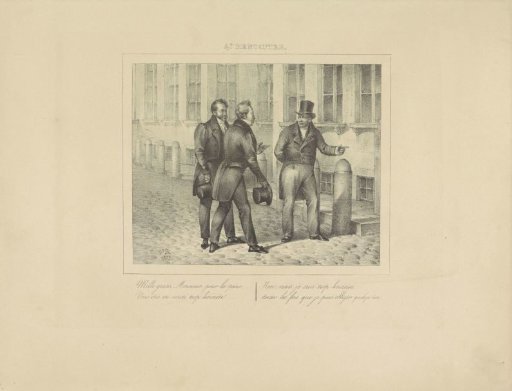 King William I Points the Way for Two Men, 1829