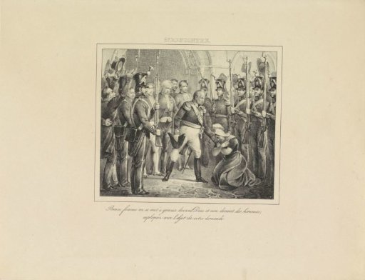 King William I with a Kneeling Woman, 1829