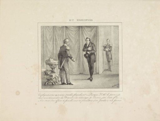 King William I Receives a Young Man Who Asks for the Hand of His Daughter, 1829
