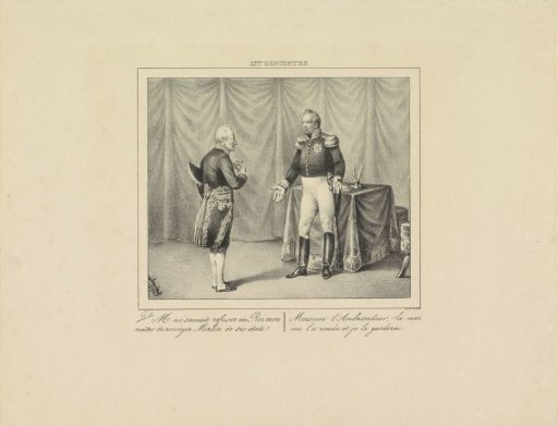 King William I Refuses the Request for the Extradition of Merlin, 1829