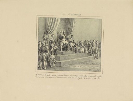 King William I Expresses Gratitude for the Aid Provided to the Victims of the Flood of 1826, 1829