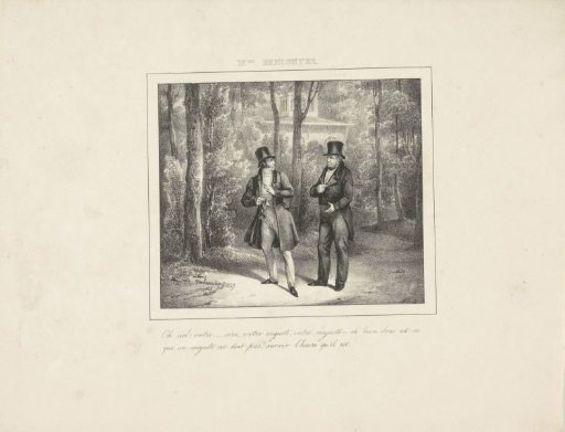 King William I asks a pedestrian for the time, 1829