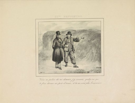 King William I meets a poacher, 1829