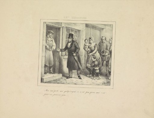 King William I lends money to the poor, 1829