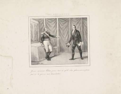 King William I grants Talma permission to play whatever he wishes, 1829
