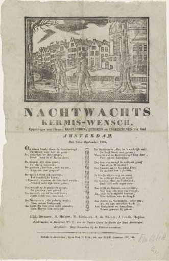 Fair Print of the Amsterdam Nachtwacht for the Year 1835
