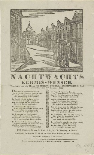 Fair Print of the Amsterdam Nachtwacht for the Year 1838