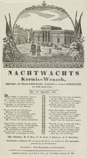 Fair Print of the Amsterdam Nachtwacht for the Year 1845