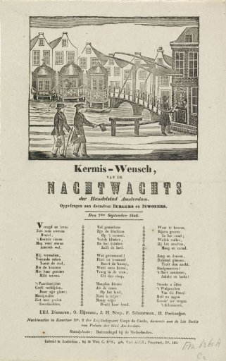 Fair Print of the Amsterdam Nachtwacht for the Year 1846