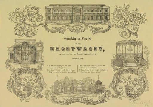 Fair Print of the Amsterdam Nachtwacht for the Year 1854