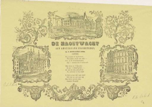 New Year's Wish of the Amsterdam Night Watch for the Year 1860