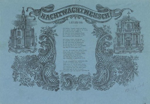 New Year's Wish of the Amsterdam Night Watch for the Year 1861