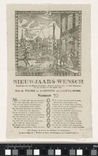 New Year's greeting of the lamplighters of Amsterdam for the year 1839