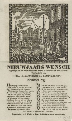 New Year's greeting of the lamplighters of Amsterdam for the year 1842