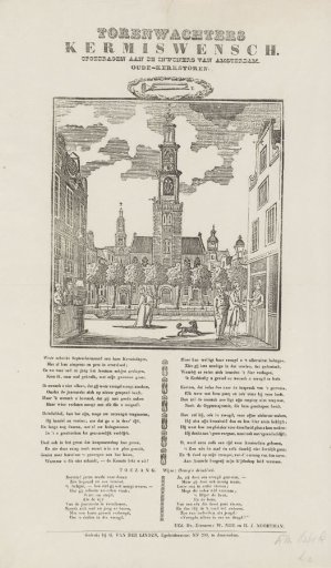 Fair Print of the Bell-Ringers of the Oude Kerk in Amsterdam, ca. 1840-1870