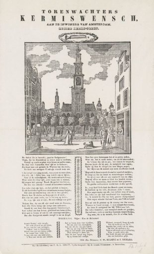 Fair Print of the Bell-Ringers of the Zuiderkerk in Amsterdam