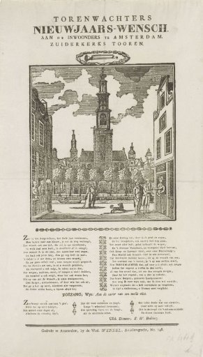 New Year's Greeting of the Bell-Ringers of the Zuiderkerk in Amsterdam, ca. 1843-1846