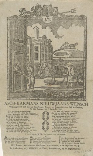 New Year's greeting of the Amsterdam ash-cart men for the year 1826