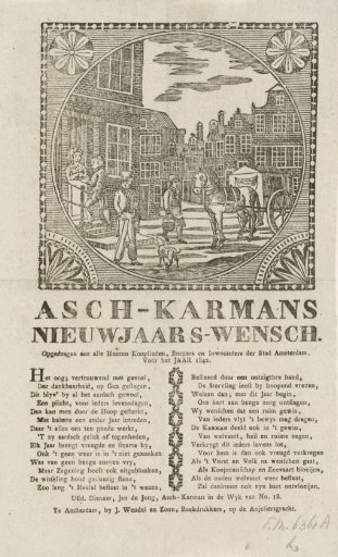 New Year's greeting of the Amsterdam ash-cart men for the year 1842
