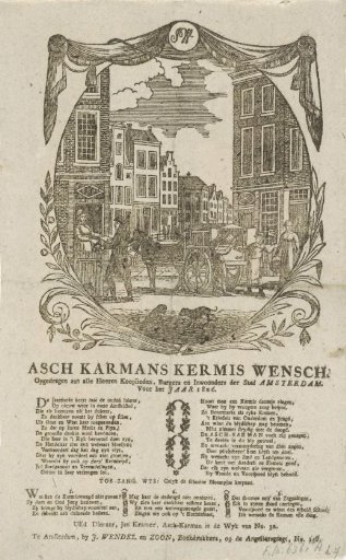Fair print from the Amsterdam ash-cart men for the year 1826