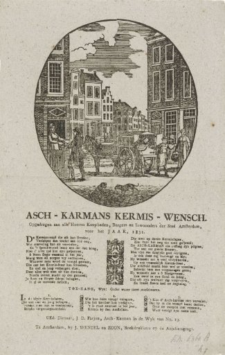 Fair print from the Amsterdam ash-cart men for the year 1831