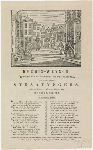 Fair print from the Amsterdam street sweepers, 1850