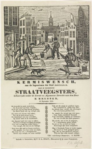 Fair print from the Amsterdam street sweepers, 1853