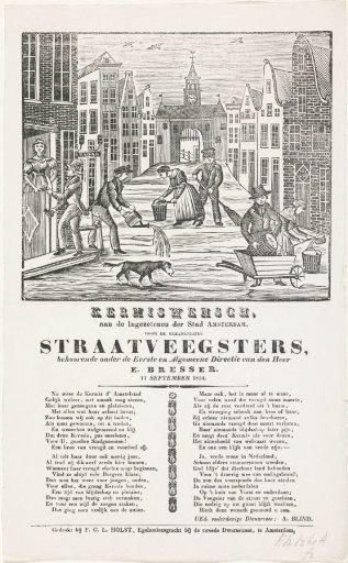 Fair print from the Amsterdam street sweepers, 1854