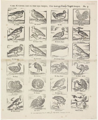 Come, Children, Come Now in Crowds, Here You Can Buy Fine Birds