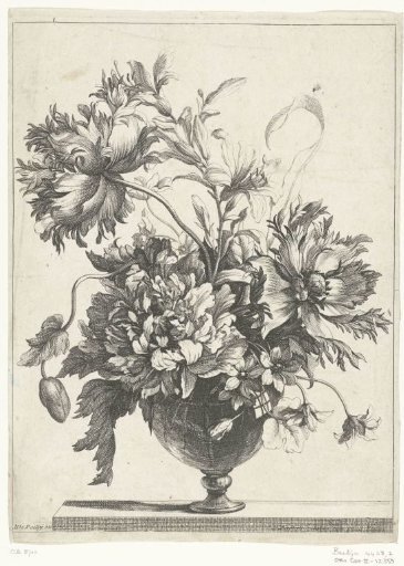 Glass vase with flowers