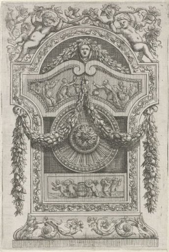 Panel in the shape of a clock