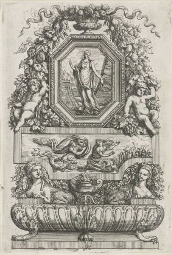 Relief Supported by Two Sphinxes