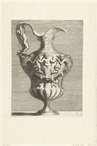 Tankard with Wine-Drinking Putti
