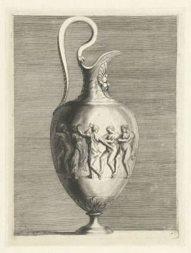 Tankard with Dancing and Music-Making Men and Women