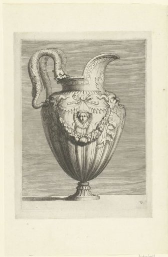 Ewer with two snakes as handles