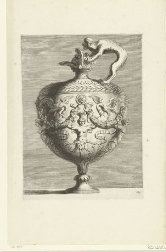 Ewer with a monkey as handle