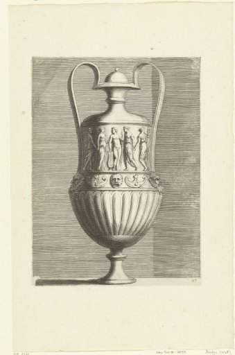 Urn with two high handles