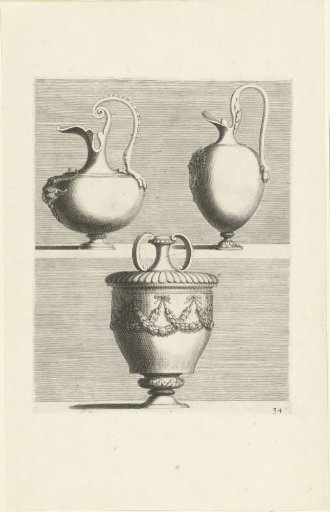 Two pitchers and a vase