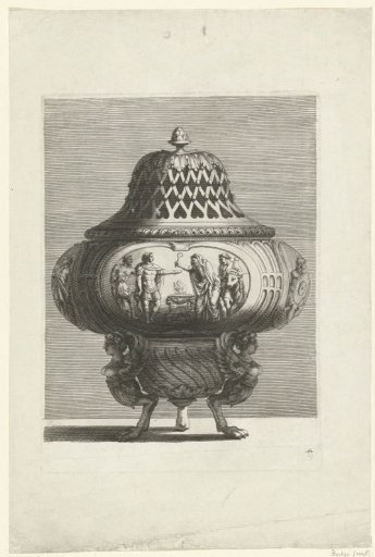 Round incense burner