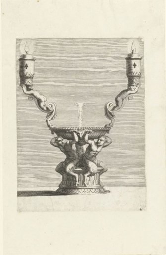 Three-armed candelabrum