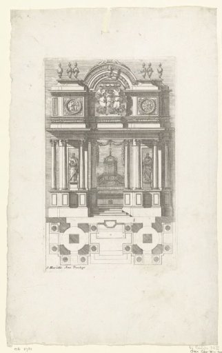 Altar in the form of a triumphal arch