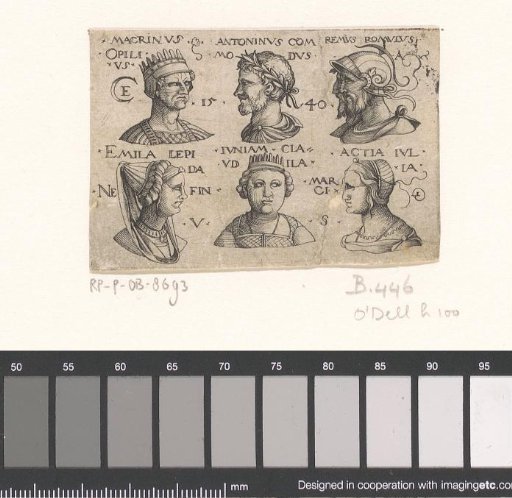 Eight busts in medallions